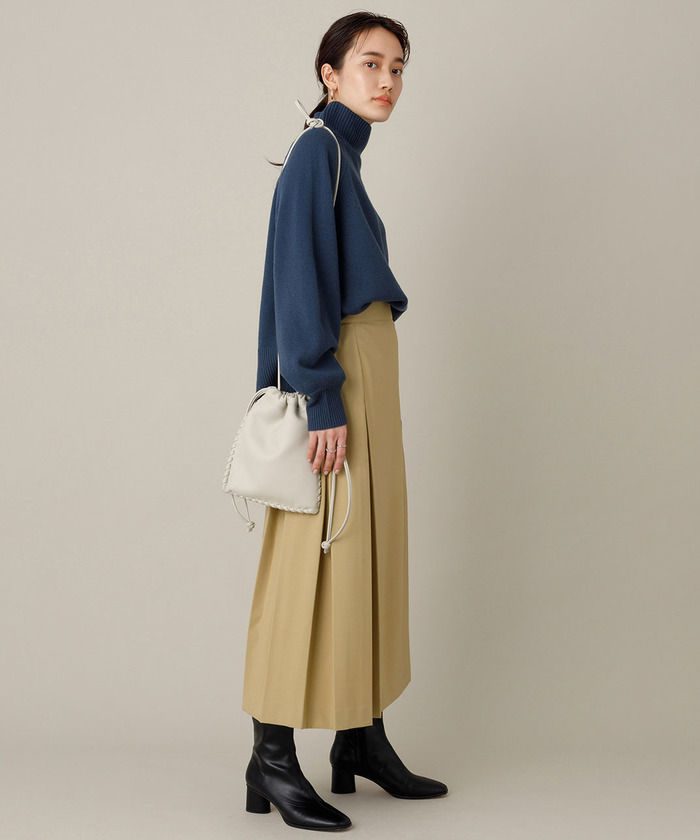 アダムエロペ　正規品！しっかりしたアコーディオンプリーツスカートオールシーズン セール 60%OFF】【一部店舗限定】MIXプリーツスカート(503711755
