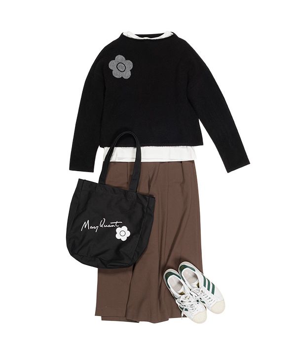 マリークワント MARY QUANT サインロゴキャンバス トート