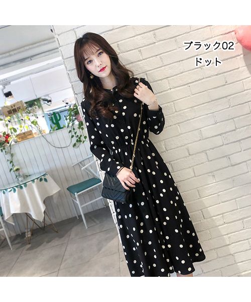 セール】ワンピース ロングワンピ 花柄 ドット NXL1241(503721752 セール】ワンピース ロングワンピ 花柄 ドット NXL1241(503721752