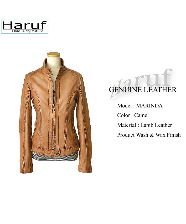 ☆美品☆ Haruf ハルフ ラムレザーシャツジャケット シングル Lサイズ Haruf レザージャケット メンズ 本革 革ジャン レザーシャツ