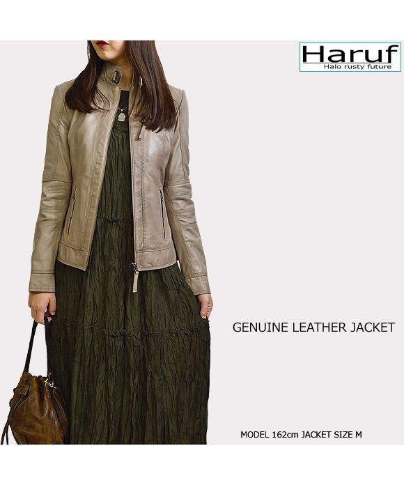 ハルフ Haruf レザージャケット シングルライダースジャケット ハルフ Haruf レザージャケット シングルライダースジャケット