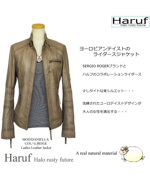 レザージャケット シングルライダースジャケット 革ジャン レディース 本革 スタンドカラー ラムレザー レディースアウター 秋冬 Daniella ハルフ Haruf D Fashion レザージャケット シングルライダースジャケット 革ジャン レディース 本革 スタンドカラー ラムレザー レディースアウター 秋冬 Daniella ハルフ Haruf D Fashion