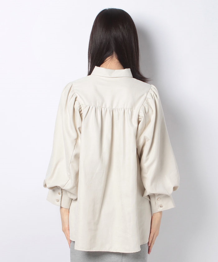 クーポン】【セール 50%OFF】ミジンパワーショルダーブラウス