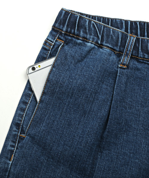 けん　デニムワイドテーパードパンツ ラグスタイル LUXSTYLE デニムシェフパンツ/デニムパンツ メンズ