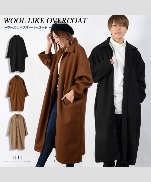 ワンフォークロージング 1111clothing ロングコート メンズ ワンフォークロージング 1111clothing ロングコート メンズ