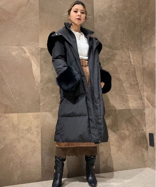 セール】ファー付ロングダウンコート(503692102) | グレース 