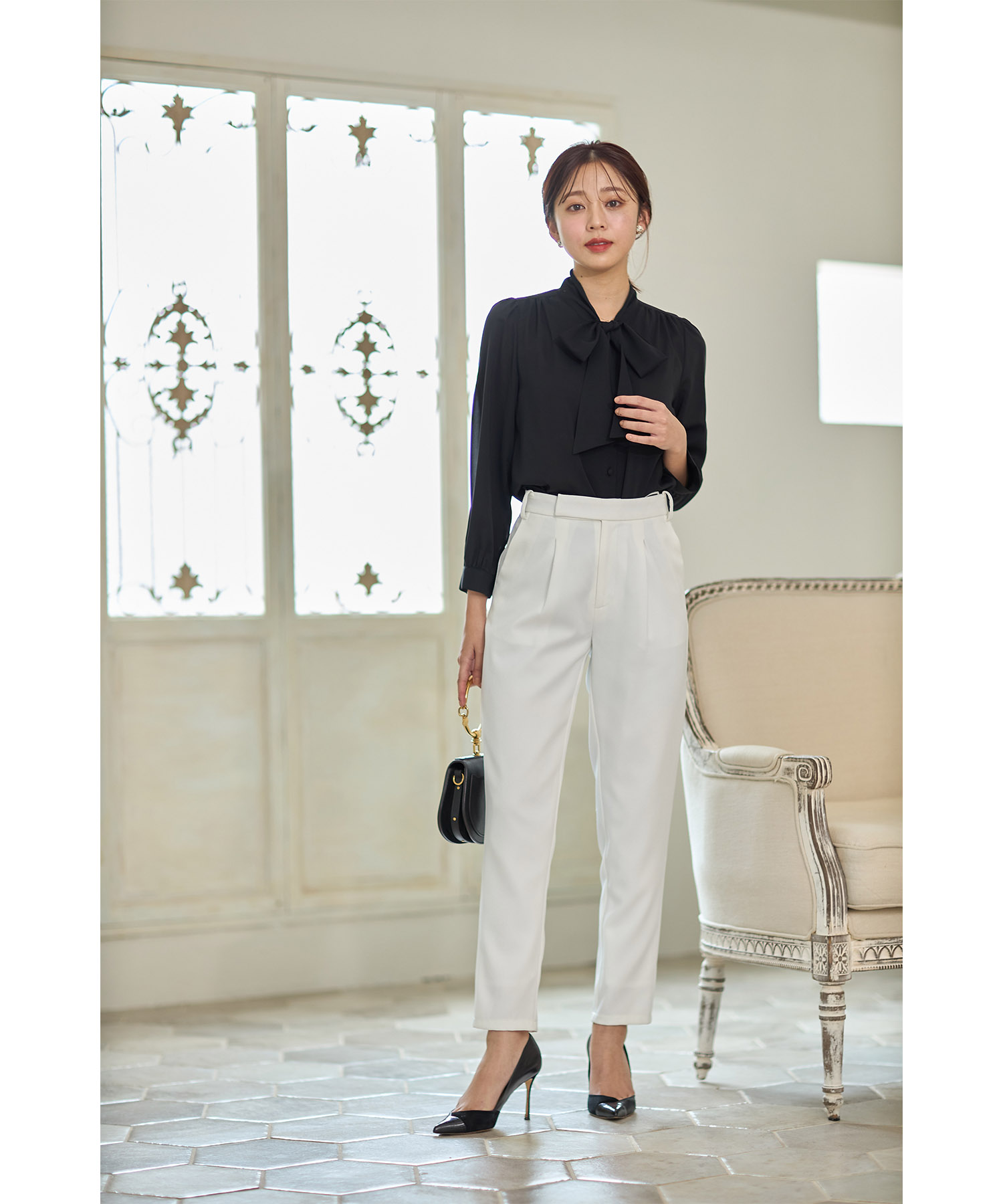 ボウタイりぼんブラウス(503711405) | トッコクローゼット(tocco