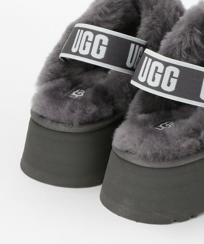 WEB限定】<UGG(アグ)>FUNKETTE レザースライダーシューズ WEB限定】<UGG(アグ)>FUNKETTE レザースライダーシューズ