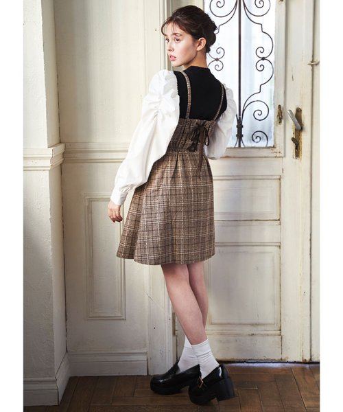 セール Backレースupフレアミニ ジャンパースカート イング Ingni D Fashion セール Backレースupフレアミニ ジャンパースカート イング Ingni D Fashion