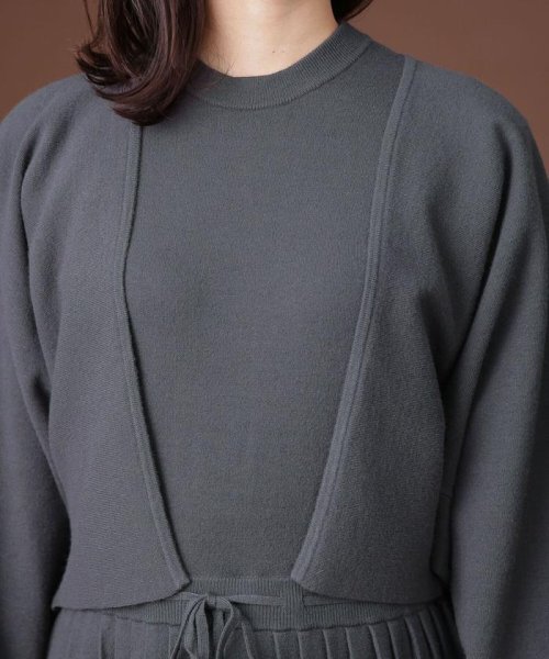 セール ボレロカーディガンセットニットワンピース ナノ ユニバース Nano Universe D Fashion セール ボレロカーディガンセットニットワンピース ナノ ユニバース Nano Universe D Fashion