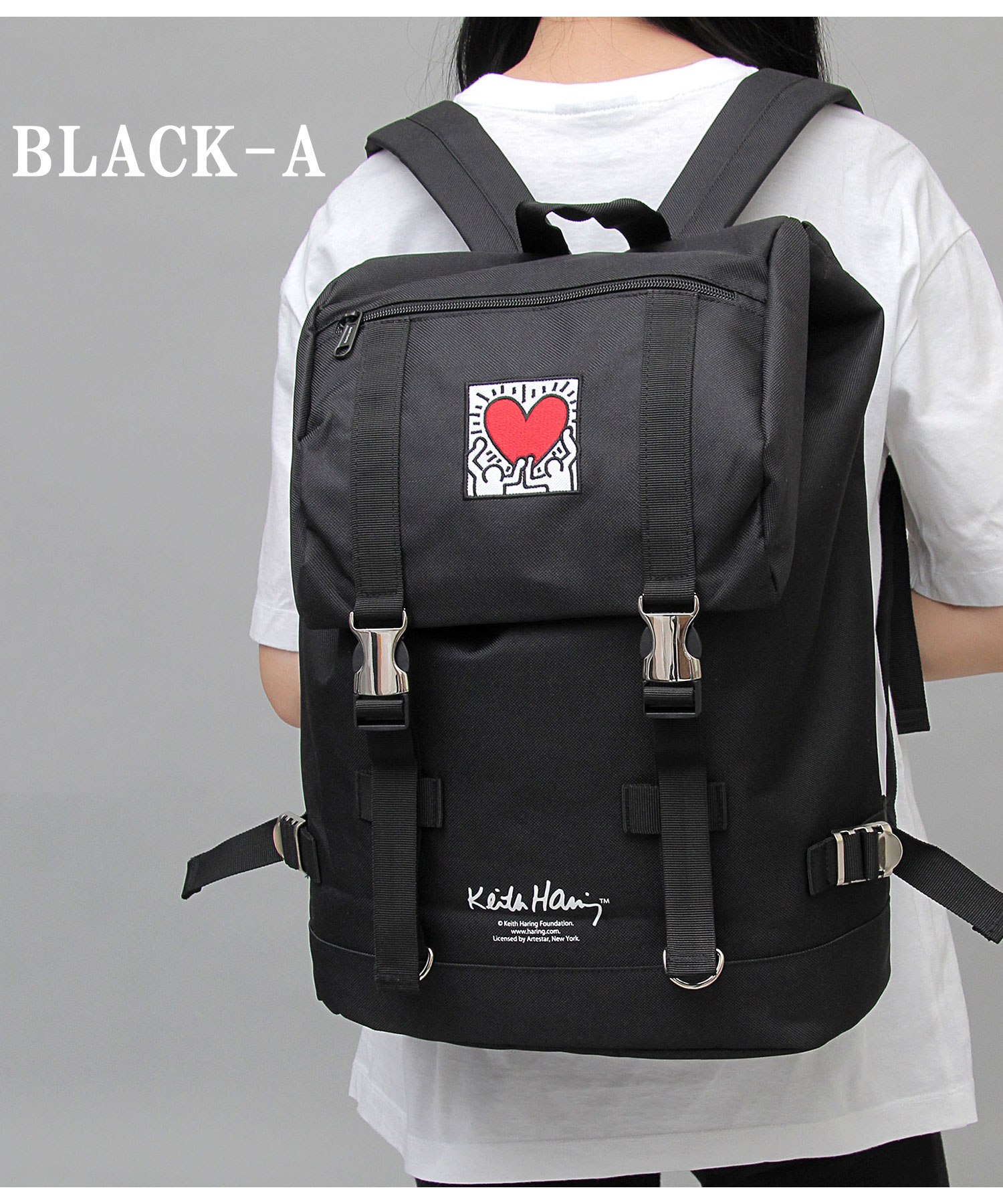 X-LARGEとKeith haringのコラボリュック バックパック