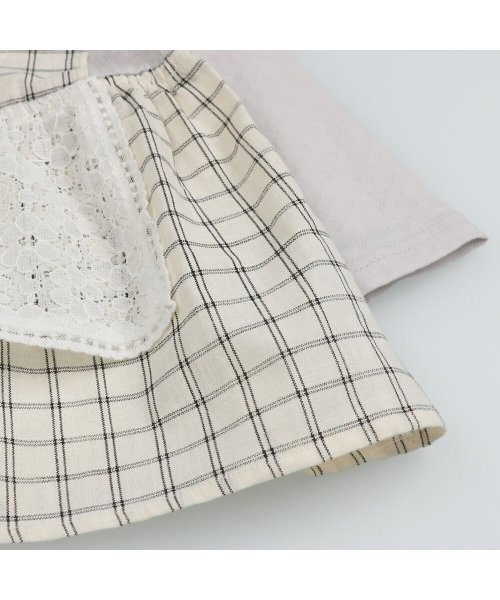 子供服 Kid S Zoo キッズズー レースエプロン付ワンピース 70cm 95cm W キッズズー Kids Zoo D Fashion