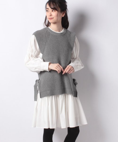 ニットベストシャツワンピースset リランドチュール Rirandture D Fashion ニットベストシャツワンピースset リランドチュール Rirandture D Fashion