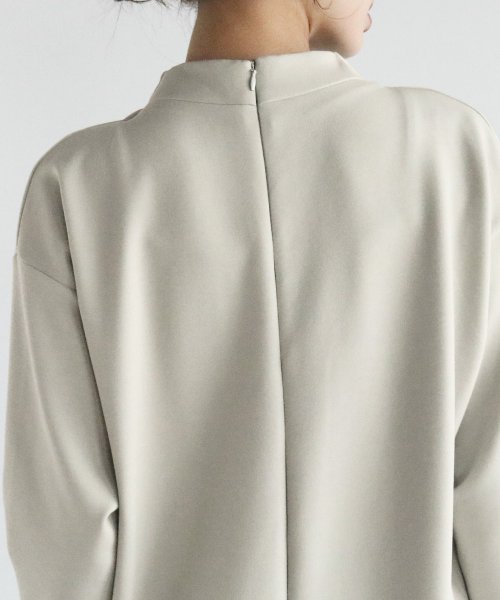 Resil 手洗い可 7分袖 パール付きワンピース ラシュッド Lasud D Fashion