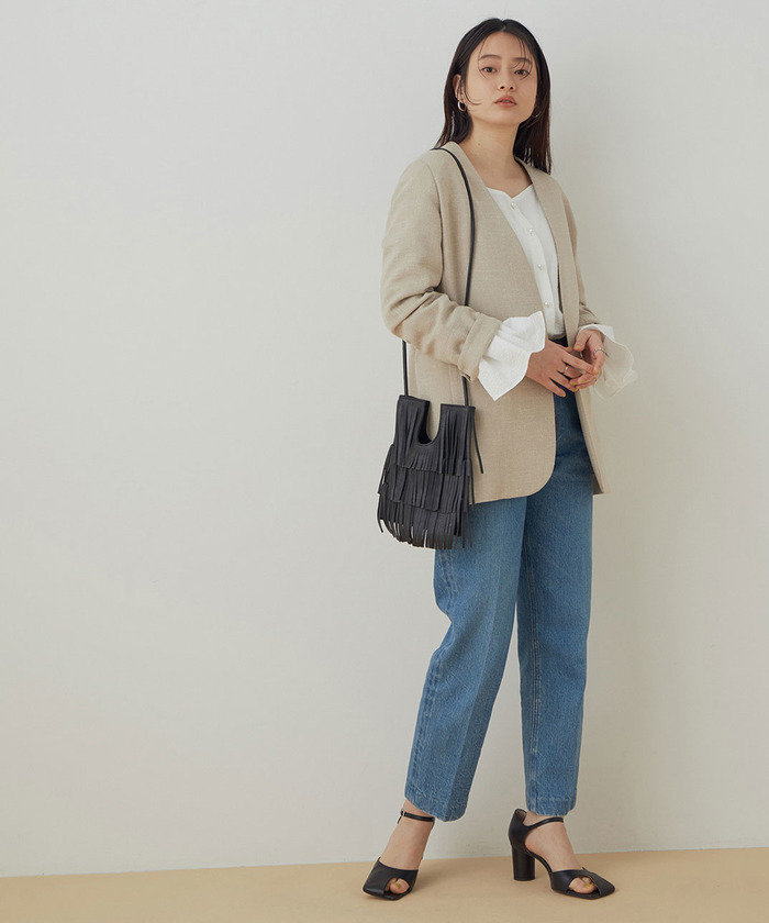 セール 70%OFF】【セットアップ対応】リネンライクジャケット