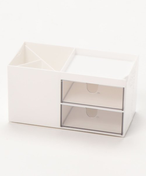 クーポン開催中 セール 5 Off メイクボックス 化粧品 収納 化粧品収納ボックス コスメ収納 コスメボックス ホワイト 収納ボックス コスメ 小物入れ メイク収納 卓上 小物収納 コスメケース Aimoha アイモハ Aimoha D Fashion