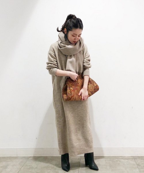 セール Static Care マキシニットワンピース ナノ ユニバース Nano Universe D Fashion セール Static Care マキシニットワンピース ナノ ユニバース Nano Universe D Fashion