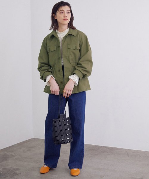 セール 春まで着られる ライナー付きミリタリージャケット マドモアゼル ロペ Mademoiselle Rope D Fashion セール 春まで着られる ライナー付きミリタリージャケット マドモアゼル ロペ Mademoiselle Rope D Fashion