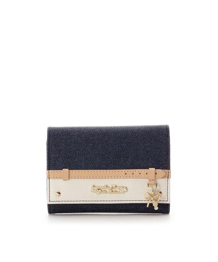 セール】デニムベルトリボンモチーフ ミニ財布(503147444