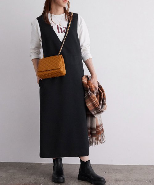 セール Vネックジャンパースカート マドモアゼル ロペ Mademoiselle Rope D Fashion セール Vネックジャンパースカート マドモアゼル ロペ Mademoiselle Rope D Fashion