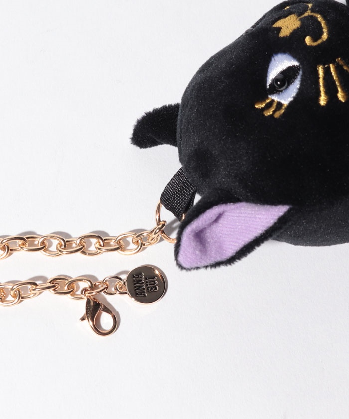 新品 ANNA SUI ぬいぐるみポーチ付きエコバッグ プレイフル ぬいぐるみポーチ付きエコバッグ パープル(503738988