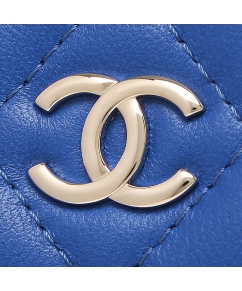 シャネル 折り財布 レディース マトラッセ Chanel Ap0094 B N07 ブルー シャネル Chanel D Fashion