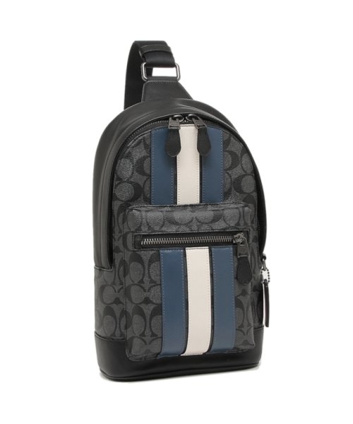 セール コーチ ボディバッグ ウエストバッグ アウトレット メンズ Coach 2999 Qboh0 チャコール デニム ホワイト コーチ Coach D Fashion
