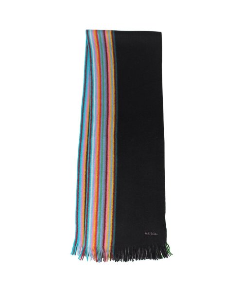 セール ポールスミス Paul Smith マフラー メンズ ストライプ Multi Stripe Muffler ブラック グレー パープル 黒 M1a 811e A ポールスミス Paulsmith D Fashion