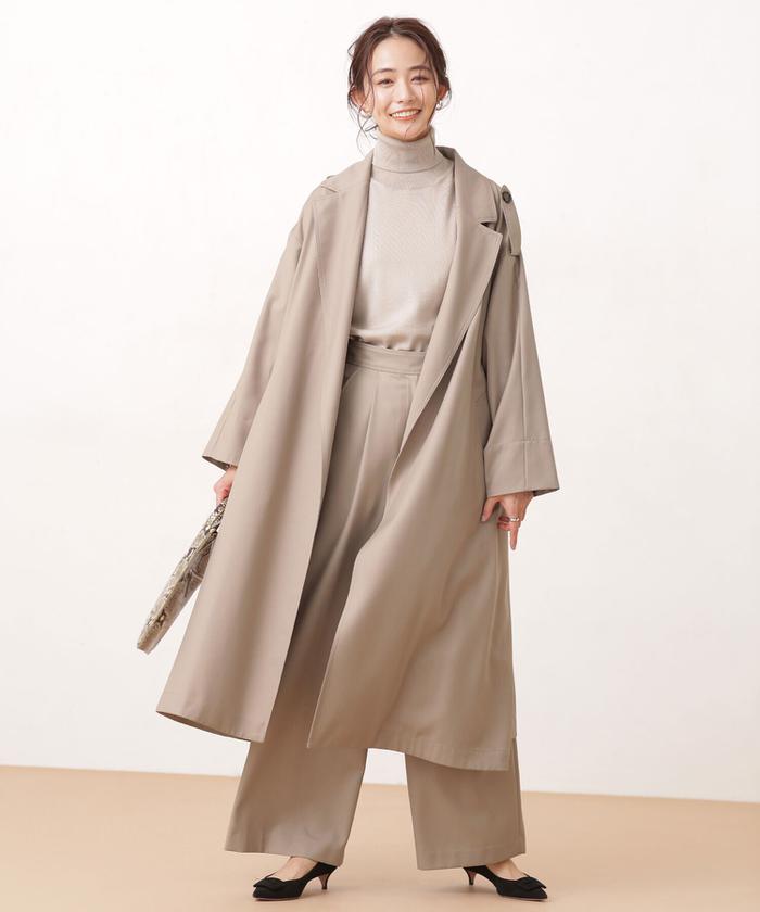 セール 50%OFF】ルーシア ツイルチェスタートレンチコート