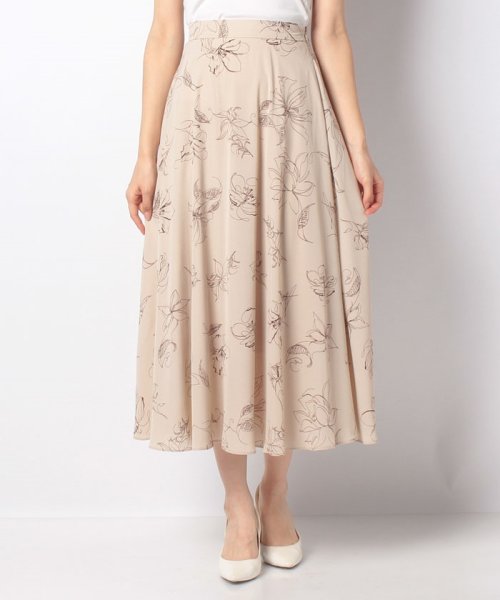 セール 線画花フレア スカート イング Ingni D Fashion セール 線画花フレア スカート イング Ingni D Fashion