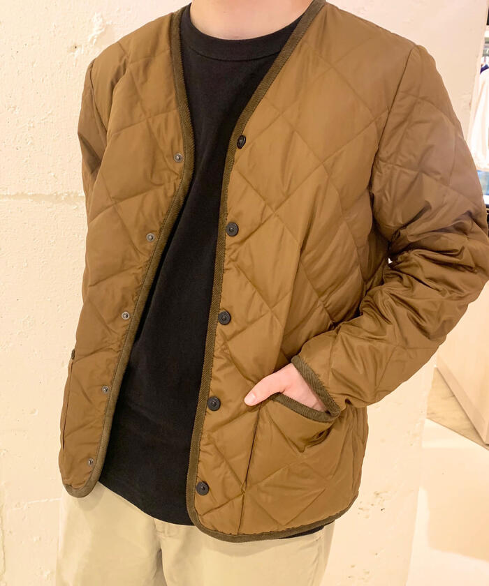 クーポン】【TAION/タイオン】CITY LINE PIPING V NECK CARDIGAN