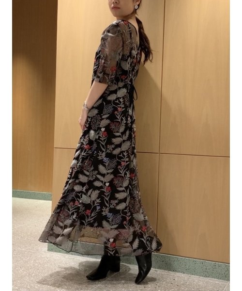 エンブロイダリーパフスリーブワンピース スナイデル Snidel D Fashion エンブロイダリーパフスリーブワンピース スナイデル Snidel D Fashion