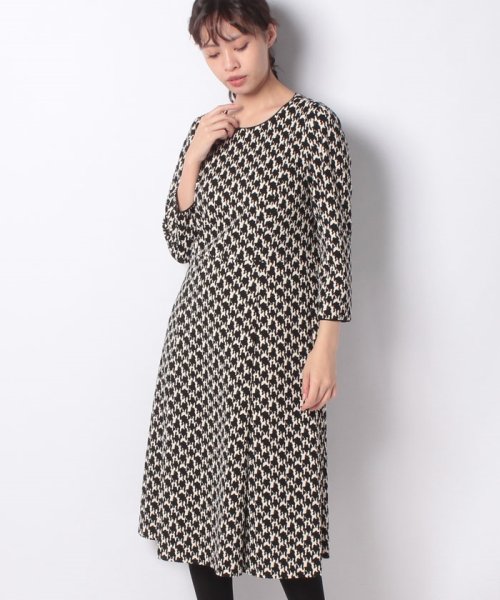 セール 千鳥格子柄ワンピ ス レリアンプラスハウス Leilian Plus House D Fashion
