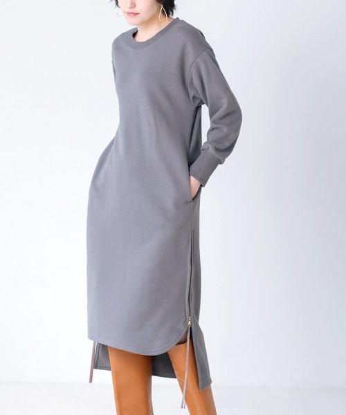 セール 裏起毛ロングzipワンピース ブージュルード Bou Jeloud D Fashion セール 裏起毛ロングzipワンピース ブージュルード Bou Jeloud D Fashion