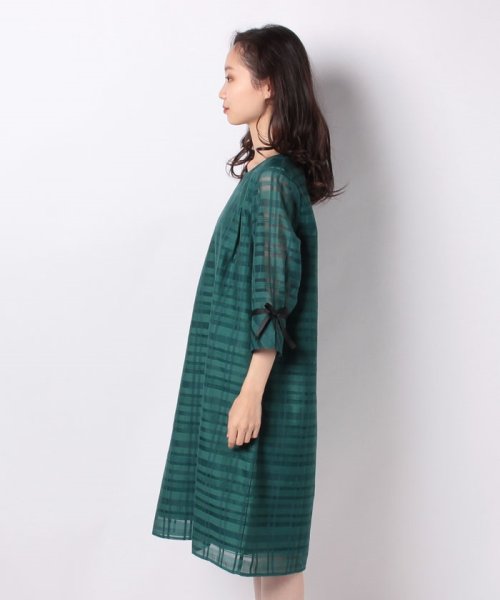 セール シャドーチェック袖リボンワンピース ラナン Ranan D Fashion