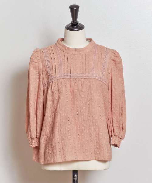 セール ハイネックコットンレースブラウス ノエラ Noela D Fashion