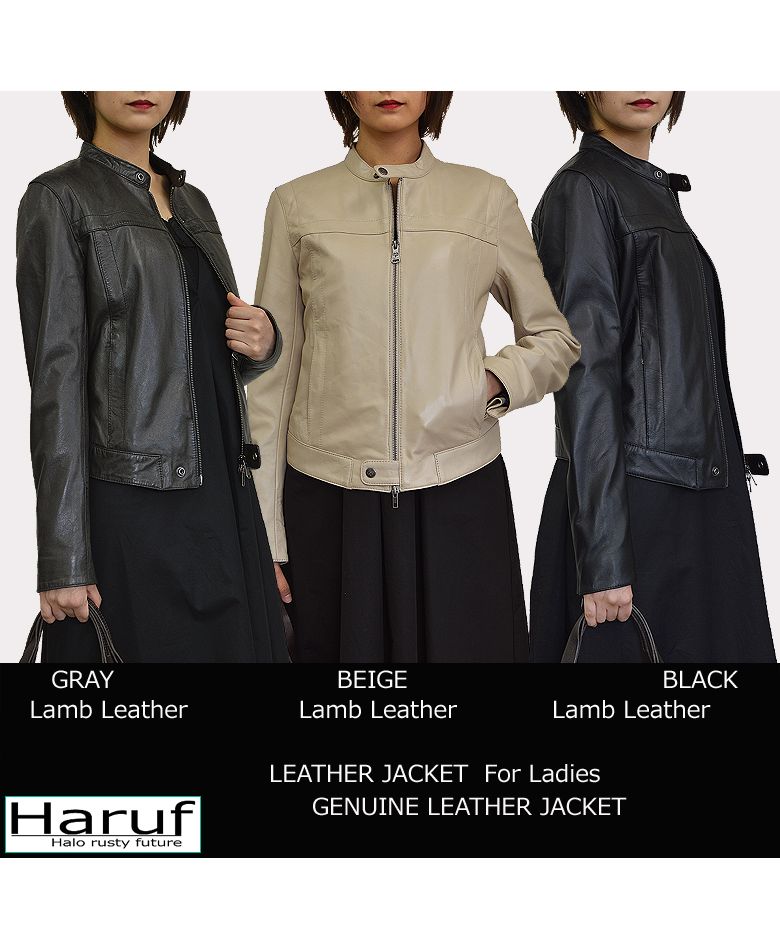 ハルフ Haruf 本革 レザージャケット ライダースジャケット 革 ハルフ Haruf 本革 レザージャケット ライダースジャケット 革