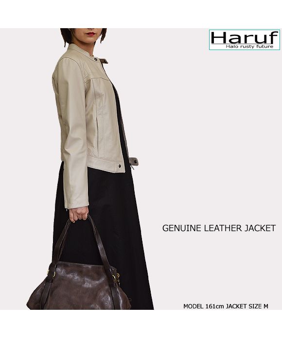 ハルフ Haruf 本革 レザージャケット ライダースジャケット 革 ハルフ Haruf 本革 レザージャケット ライダースジャケット 革
