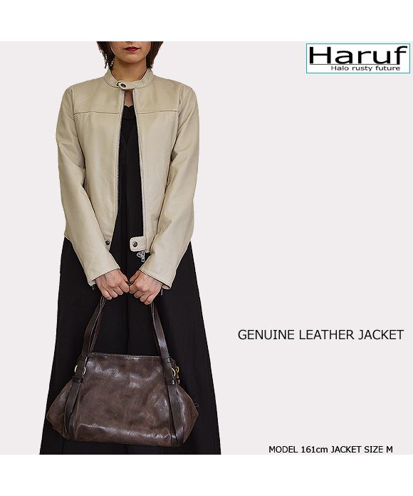 ハルフ Haruf 本革 レザージャケット ライダースジャケット 革 ハルフ Haruf 本革 レザージャケット ライダースジャケット 革