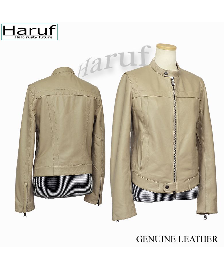 ハルフ Haruf 本革 レザージャケット ライダースジャケット 革 ハルフ Haruf 本革 レザージャケット ライダースジャケット 革