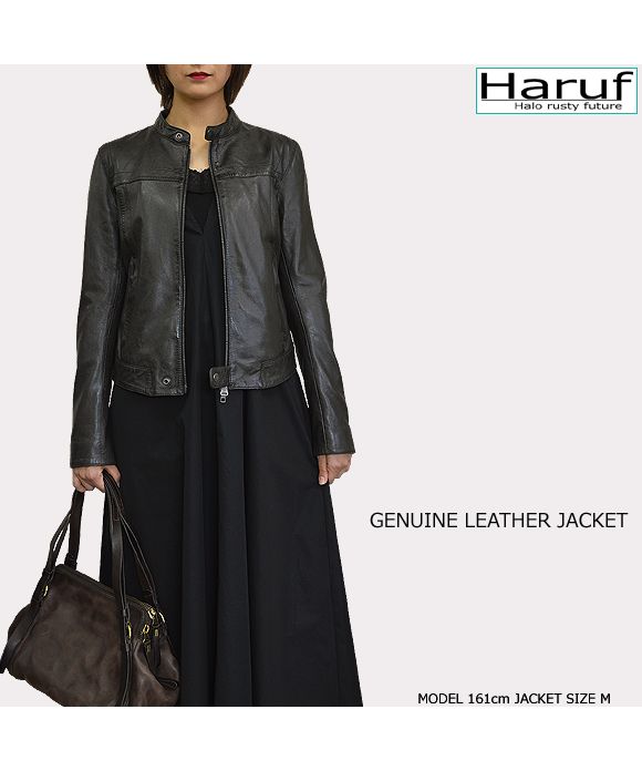 ハルフ Haruf 本革 レザージャケット ライダースジャケット 革