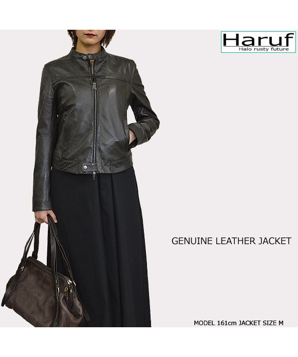 ハルフ Haruf 本革 レザージャケット ライダースジャケット 革 ハルフ Haruf 本革 レザージャケット ライダースジャケット 革