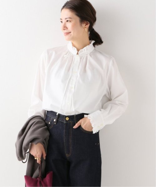 追加 コットンフリルシャツブラウス イエナ Iena D Fashion