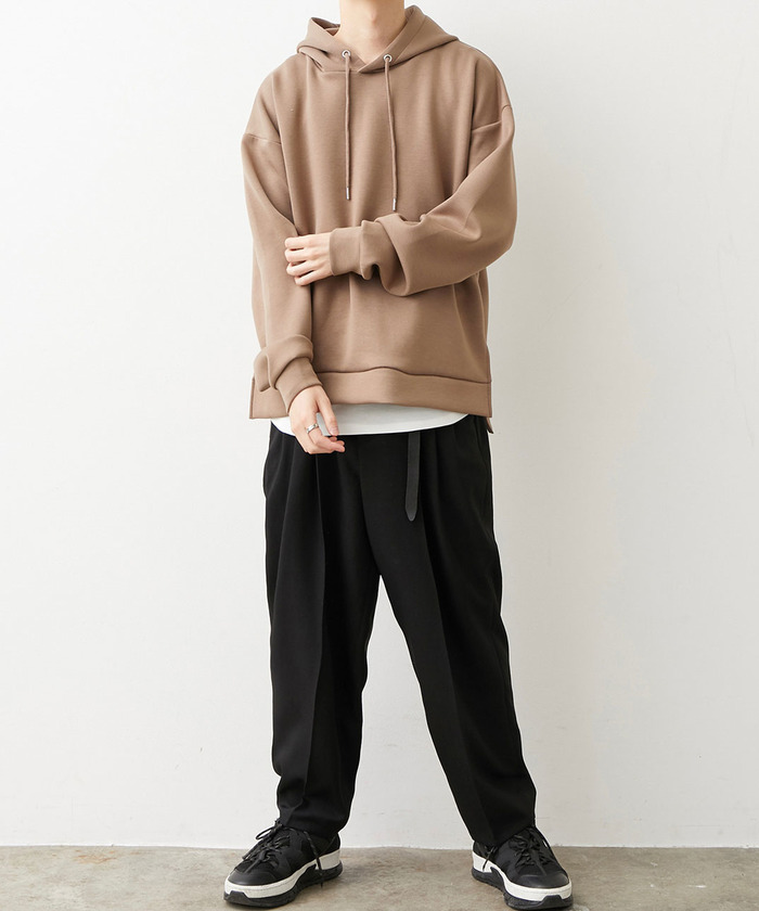 誠実 こめ×JUNRed】フラッフィーフーディープルオーバー(タンクトップ トップス