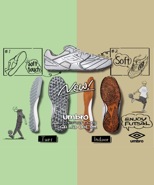 クーポン セール 30 Off アクセレイター サラ Wide Tf フットサル トレーニングシューズ ワイド幅広モデル アンブロ Umbro D Fashion