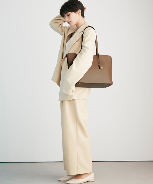 TREASURE TOPKAPI】トレジャー トプカピ フロントステッチ レザー レディース A4トートバッグ(503767341) トプカピトレジャー(TOPKAPI TREASURE) d fashion トートバッグ バッグ フロントステッチ レザー レディース A4トートバッグ