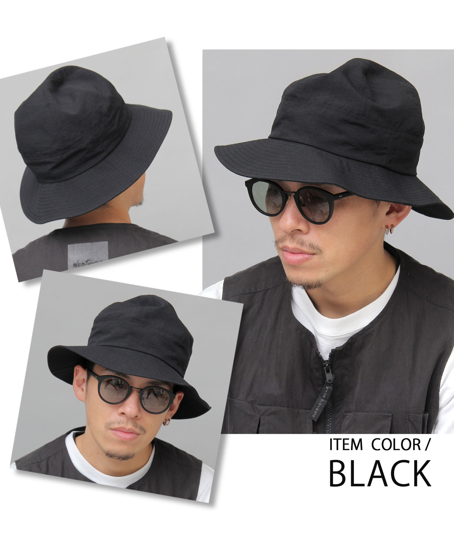 Mr.COVER ミスターカバー バケットハット gladhand ミスターカバー Mr.COVER つば長 深め レディース 帽子 日よけ