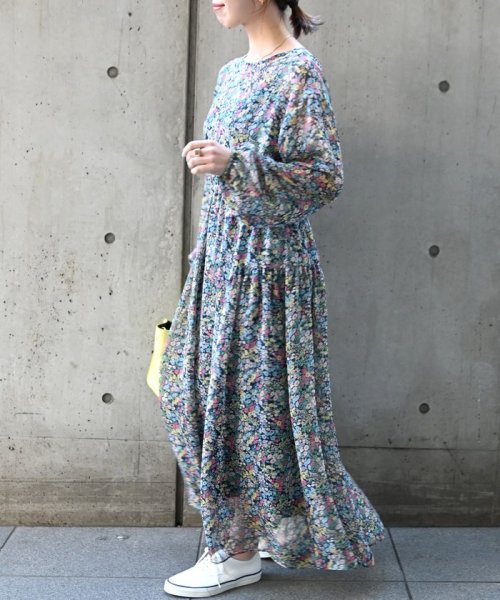 Ships Any Playful フラワー ロング ワンピース シップス エニィ ウィメンズ Ships Any Womens D Fashion