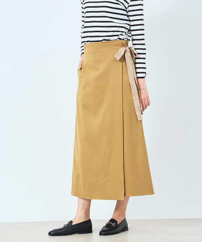 セール 50%OFF】ラップセミフレアスカート(503770037
