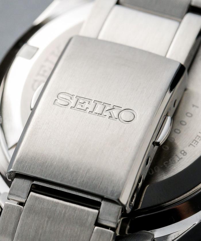 SEIKO/別注セイコー×ナノ・ユニバース クオーツクロノグラフブラック ...